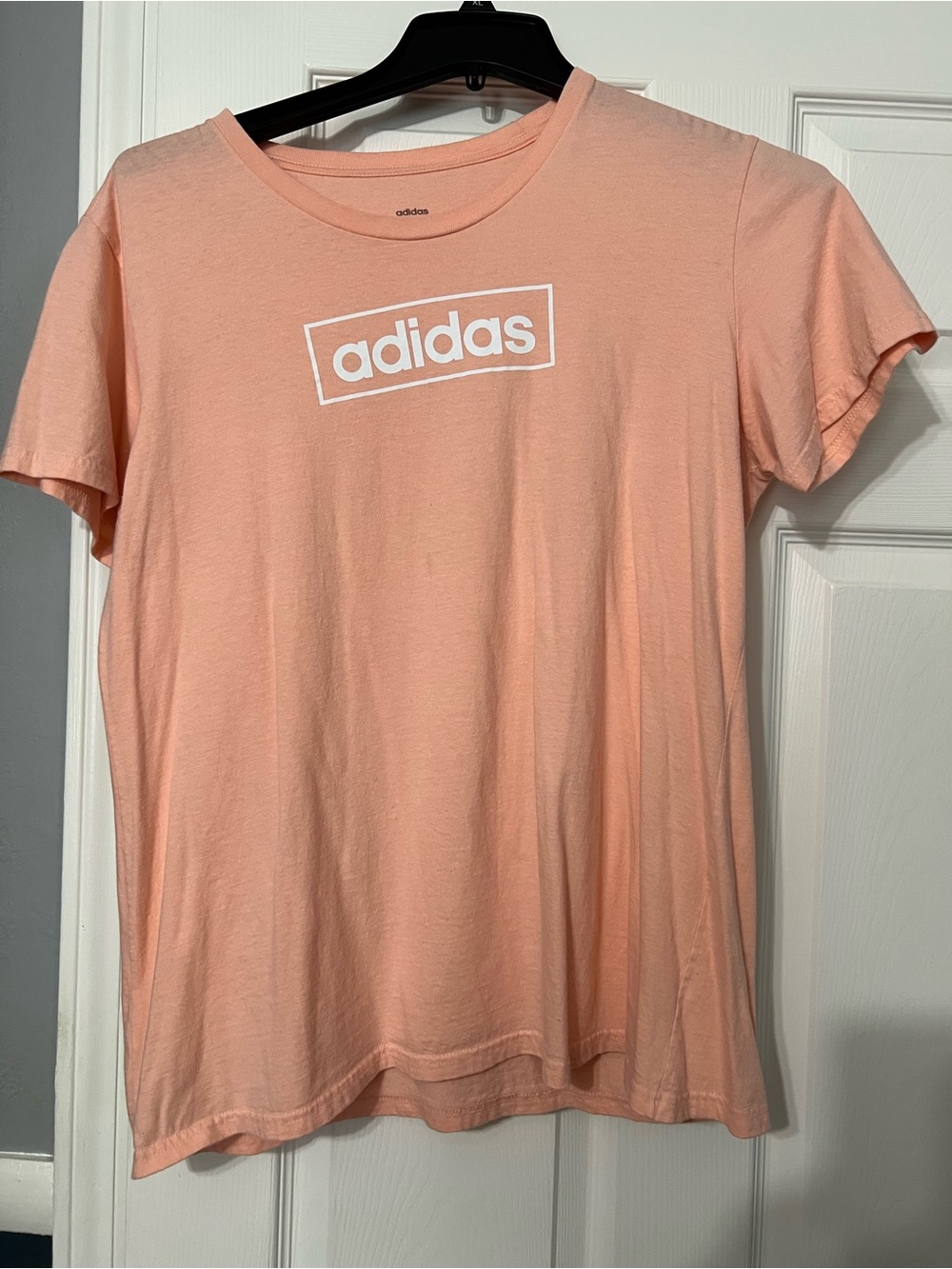 adidas Peach Crewneck Logo Tee